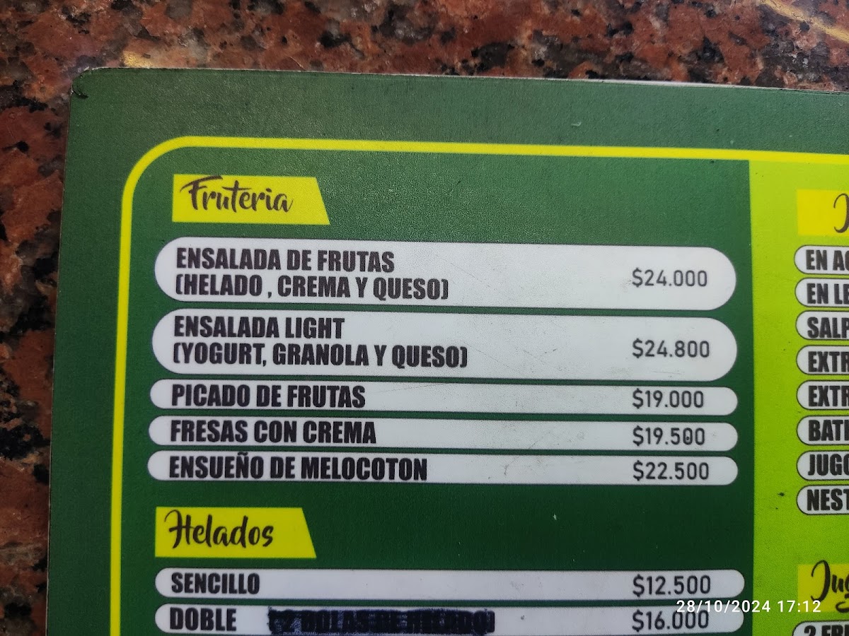 RESTAURANTE CARRITOS Menu - Image 2